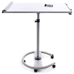 Rocada flipchart 618 (š x v) 680 mm x 1900 mm bílá, šedá omyvatelný, popisovatelný, výškově nastavitelný, vč. odkládací poličky, magnetický R618102