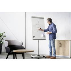 Rocada flipchart 618 (š x v) 680 mm x 1900 mm bílá, šedá omyvatelný, popisovatelný, výškově nastavitelný, vč. odkládací poličky, magnetický R618102