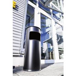 Durable SAFE rund 333201 koš na papír s popelníkem, 17 l, kov, (Ø x v) 250 mm x 630 mm, černá, 1 ks