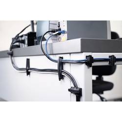 Držák plochého kabelu šroubovatelné HellermannTyton FKH80-HIR-BK-C1 černá 1 ks