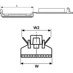 Držák plochého kabelu šroubovatelné HellermannTyton FKH80-HIR-BK-C1 černá 1 ks