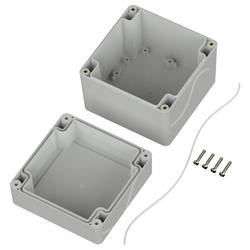 TRU COMPONENTS 6U07111109017 TC-13865096 Průmyslová skříň 105 x 105 x 89.7 ABS světle šedá 1 ks