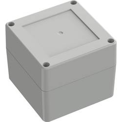 TRU COMPONENTS 6U07090908017 TC-13865080 Průmyslová skříň 90 x 90 x 75 ABS světle šedá 1 ks