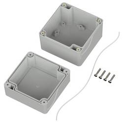 TRU COMPONENTS 6U07090908017 TC-13865080 Průmyslová skříň 90 x 90 x 75 ABS světle šedá 1 ks