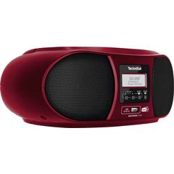 TechniSat DIGITRADIO 1990 0003/3952 rádio s CD, DAB+, FM, AUX, Bluetooth, CD, USB, s USB nabíječkou, funkce alarmu, červená