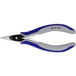 Knipex 34 22 130 pro elektroniku a jemnou mechaniku ploché jehlové kleště rovné chrom-vanadová ocel na kuličková ložiska 135 mm