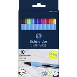 Schneider Schreibgeräte Slider Edge XB Karton-Etui 10 Stück Promotion 152260 kuličkové pero Barva písma: černá, červená, modrá, světle zelená, žlutá, oranžová,