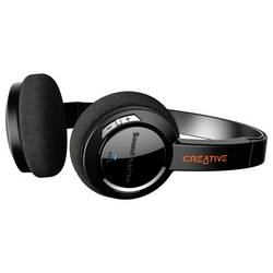 Creative Sound Blaster Jam V2 Headset otevřená (On Ear) Bluetooth® stereo černá regulace hlasitosti, Vypnutí zvuku mikrofonu