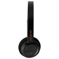 Creative Sound Blaster Jam V2 Headset otevřená (On Ear) Bluetooth® stereo černá regulace hlasitosti, Vypnutí zvuku mikrofonu