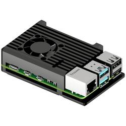 Joy-it Armor Case BLOCK ACTIVE SBC skříň Vhodné pro (vývojové sady): Raspberry Pi® včetně aktivního chladiče černá