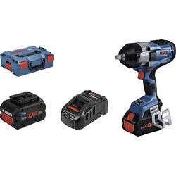 Bosch Professional GDS 18V-1000 C, 06019J8003 aku rázový utahovák, 1 000 Nm, Lodlamovací moment max. 1600 Nm, 18 V, 5.5 Ah, Li-Ion, bezkartáčové, vč. 2x aku,