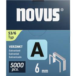 Novus Tools 042-0761 svorky z jemného drátu Typ 53 5000 ks Rozměry (d x š x v) 6 x 11.3 x 6 mm