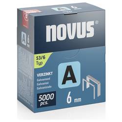Novus Tools 042-0761 svorky z jemného drátu Typ 53 5000 ks Rozměry (d x š x v) 6 x 11.3 x 6 mm