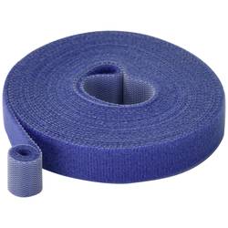 TRU COMPONENTS T24CA065 pásek se suchým zipem, ke spojování, háčková a flaušová část, (d x š) 5 m x 15 mm, modrá, 5 m