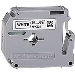 Brother M M-K221S Barva pásky: bílá Barva písma:černá 9 mm 4 m