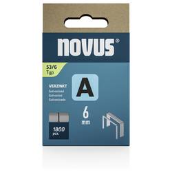 Novus Tools 042-0773 svorky z jemného drátu Typ 53 1800 ks Rozměry (d x š) 6 mm x 11.3 mm