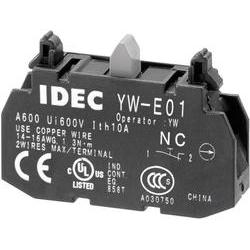 Idec YW-E10 spínací kontaktní prvek stohovatelné 1 spínací kontakt bez aretace 240 V/AC 1 ks