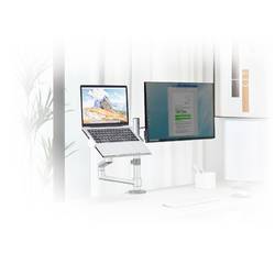 My Wall HL52L držák na stůl pro monitor 1 Displej: (s) 43,2 cm (17) - 81,3 cm (32) stříbrná nastavitelná výška, otočný, odkládací místo na notebook, naklápěcí