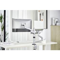 My Wall HL52L držák na stůl pro monitor 1 Displej: (s) 43,2 cm (17) - 81,3 cm (32) stříbrná nastavitelná výška, otočný, odkládací místo na notebook, naklápěcí