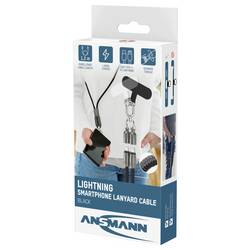 Ansmann Nabíjecí kabel USB USB 2.0 USB-C ® zástrčka, Apple Lightning konektor 1.2 m černá s USB 1700-0192