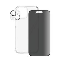 PanzerGlass 3-in-1-Privacy-Pack ochranná fólie na displej smartphonu Apple iPhone 15 1 ks boční ochrana proti pohledům B1172+P2809
