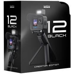 GoPro HERO12 Black Creator Edition Sportovní outdoorová kamera 5,3 K, 4K, 2,7K, Full HD, Bluetooth, duální displej, zpomalený pohyb / časová prodleva, odolné