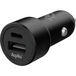 Aqiila CC2 nabíjecí adaptér, USB Power Delivery (USB-PD) , Rychlonabíječka, 1x USB A , 1x USB-C®, 32 W, Quick Charge 3.0, Dodávka energie, černá