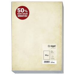 Sigel DP983 Vintage okrasný papír sada A4 90 g/m² béžová 75 listů