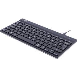 R-GO Tools Compact Break (RGOCOUKWDBL) kabelový klávesnice UK anglická, QWERTY černá ergonomická
