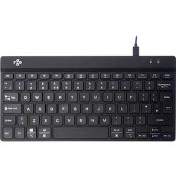 R-GO Tools Compact Break (RGOCOUKWDBL) kabelový klávesnice UK anglická, QWERTY černá ergonomická