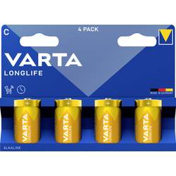 Varta VARTA Longlife C Blister 4 baterie malé mono C alkalicko-manganová 1.5 V 4 ks