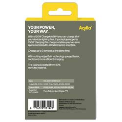 Aqiila W4 USB nabíječka, 1x USB A , 2x USB-C®, 120 W, Dodávka energie, Quick Charge 3.0, QC 4+, bílá