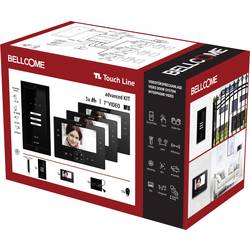 Bellcome Advanced 7 Video-Kit 3 Familie kabelový domovní video telefon kompletní sada, 20dílná, černá, VKA.P3F3.T7S9.BLB04