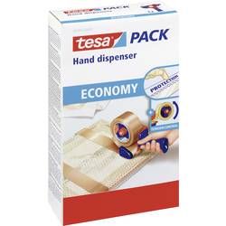 tesa odvíječ balicí pásky 06300-1-0 modrá, červená Šířka role (max.): 50 mm Délka role (max.) 66 m s brzdou, s ochranou čepele, ručně nastavitelné