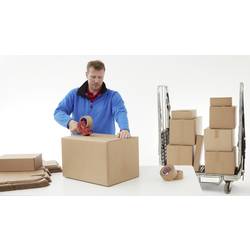 tesa odvíječ balicí pásky 06300-1-0 modrá, červená Šířka role (max.): 50 mm Délka role (max.) 66 m s brzdou, s ochranou čepele, ručně nastavitelné