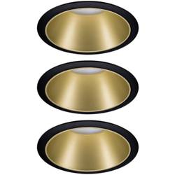 Paulmann 4064161242248 Cole Coin vestavné svítidlo, LED, 6 W, černá, zlatá, sada 4 ks