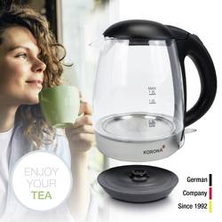 Korona rychlovarná konvice, černá, nerezová ocel, 20608