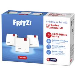 Fritz! Wi-Fi 6 sada pro více místností FRITZ!Mesh Set 1600 3-pack, 20003111