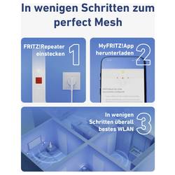 Fritz! Wi-Fi 6 sada pro více místností FRITZ!Mesh Set 1600 3-pack, 20003111