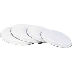 Krüger Haushaltswaren 19041 Sada sporákových krycích desek bílá 1 ks