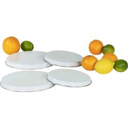 Krüger Haushaltswaren 19041 Sada sporákových krycích desek bílá 1 ks