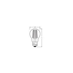 OSRAM HOMELIGHTING 4099854253508 LED Energetická třída (EEK2021) A (A - G) E27 klasická žárovka 3.8 W = 60 W teplá bílá (Ø x v) 60 mm x 60 mm vlákno 2 ks