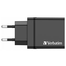 Verbatim CHR-30EU1 USB nabíječka, 3x USB A, 1x USB-C®, 30 W, Dodávka energie, QC 3.0, Power Delivery 3.0, černá