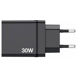 Verbatim CHR-30EU1 USB nabíječka, 3x USB A, 1x USB-C®, 30 W, Dodávka energie, QC 3.0, Power Delivery 3.0, černá