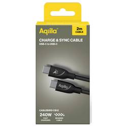 Aqiila Cablebird CB12 Kabel USB-C USB 2.0 USB-C ® zástrčka 2.00 m černá AQCBPBICB3BD874