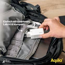 Aqiila W3 USB nabíječka, 1x USB A , 2x USB-C®, 65 W, Dodávka energie, Quick Charge 3.0, QC 4+, bílá