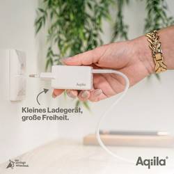 Aqiila W3 USB nabíječka, 1x USB A , 2x USB-C®, 65 W, Dodávka energie, Quick Charge 3.0, QC 4+, bílá