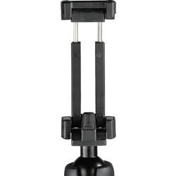 Hama stolní stativ 1/4palcové min./max.výška=16 - 19 cm černá kulová hlava, integrovaná vodováha, vč. držáku smartphonu