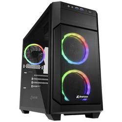 Sharkoon Sharkoon V1000 RGB - microATX - Seitenteil mit Fenster (gehärtetes Glas) micro tower PC skříň černá