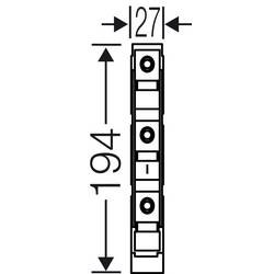 Hensel 20001288 držák pojistky velikost pojistky = D02 3pólový 63 A 400 V